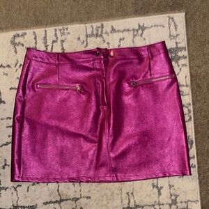 Rainbow Pink Pencil Mini Skirt for Night Out
